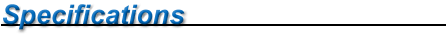 Specifications